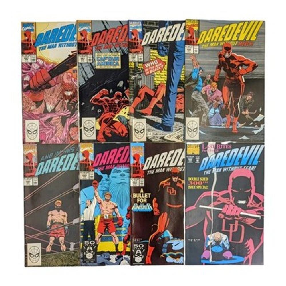 Daredevil Comic Book Lot 8 Issues 281 283 284 285 287 289 293 300 Marvel VF/NM